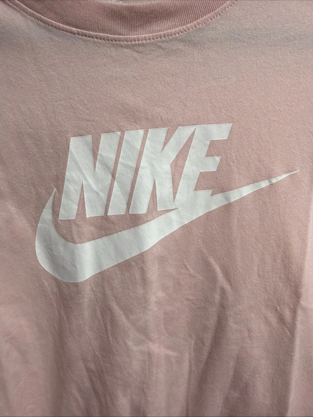 Nike Sportswear Mens Futura Icon Logo T-Shirt Light Pink Size Large